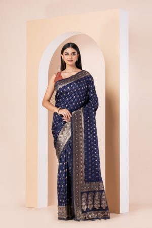 Midnight Zari Elegance